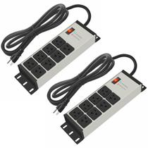 Protetor de sobretensão Power Strip CCCEI 20A 8 tomadas, cabo de 6 pés