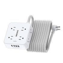 Protetor de sobretensão Power Strip CHCORE de 20 pés com 8 tomadas e 4 USB Protetor de sobretensão Power Strip CHCORE de 20 pés com 8 tomadas e 4 USB