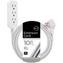 Protetor de sobretensão Power Strip Cordinate 3 Outlet 10 pés branco