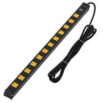 Protetor de sobretensão Power Strip CRST de 12 tomadas de 15 pés com montagem