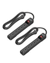 Protetor de sobretensão Power Strip DEWENWILS, cabo de 1,8 m de 6 tomadas