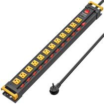 Protetor de sobretensão Power Strip Green Box Innovations de 12 tomadas Protetor de sobretensão Power Strip Green Box Innovations de 12 tomadas