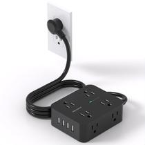 Protetor de sobretensão Power Strip HANYCONY com 8 tomadas e 4 USB Protetor de sobretensão Power Strip HANYCONY com 8 tomadas e 4 USB