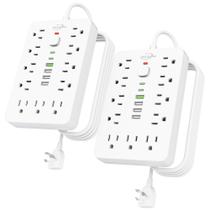 Protetor de sobretensão Power Strip JouleLoom 17 em 1 de 6 pés com USB Protetor de sobretensão Power Strip JouleLoom 17 em 1 de 6 pés com USB