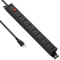 Protetor de sobretensão Power Strip JUNNUJ 20A 4800J 8 tomadas de 6 pés
