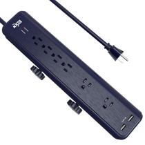 Protetor de sobretensão Power Strip KMC 6-Outlet com 2,4A e 2 portas USB