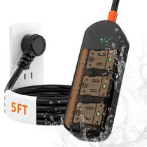 Protetor de sobretensão Power Strip KPQ IPX6 à prova d'água 3 tomadas AC Protetor de sobretensão Power Strip KPQ IPX6 à prova d'água 3 tomadas AC