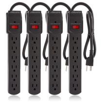 Protetor de sobretensão Power Strip Maxxima 6 Outlet 300J 24 polegadas Protetor de sobretensão Power Strip Maxxima 6 Outlet 300J 24 polegadas