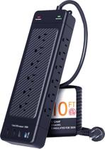 Protetor de sobretensão Power Strip NANOLAKE Heavy Duty, cabo de 10 pés