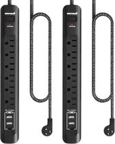Protetor de sobretensão Power Strip OviiTech 6 tomadas 3 portas USB