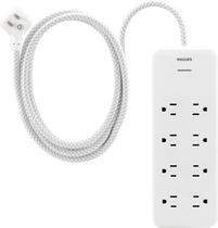 Protetor de sobretensão Power Strip Philips EZfit 8-Outlet SPP3673W/37