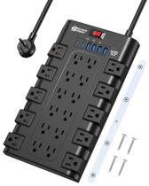 Protetor de sobretensão Power Strip SUPERDANNY 22 tomadas com USB 45W Protetor de sobretensão Power Strip SUPERDANNY 22 tomadas com USB 45W