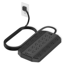 Protetor de sobretensão Power Strip TESSAN 22 Outlets com USB 1875W