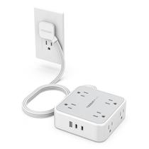 Protetor de sobretensão Power Strip TESSAN 8 tomadas AC 3 portas USB