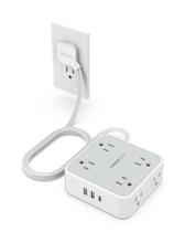 Protetor de sobretensão Power Strip TESSAN 8 tomadas AC 3 portas USB Protetor de sobretensão Power Strip TESSAN 8 tomadas AC 3 portas USB