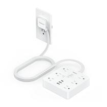 Protetor de sobretensão Power Strip TESSAN com saída USB 6 1700J branco Protetor de sobretensão Power Strip TESSAN com saída USB 6 1700J branco