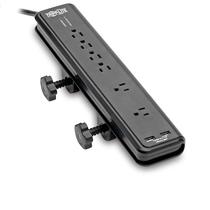Protetor de sobretensão Power Strip Tripp Lite TLP606DMUSB preto Protetor de sobretensão Power Strip Tripp Lite TLP606DMUSB preto
