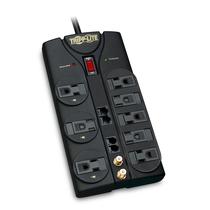 Protetor de sobretensão Power Strip Tripp Lite TLP810NET 8 Outlet Protetor de sobretensão Power Strip Tripp Lite TLP810NET 8 Outlet