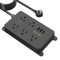 Protetor de sobretensão Power Strip TROND 5 tomadas CA 2 USB A 1 USB C
