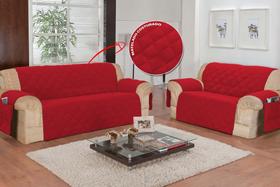 Protetor de Sofá 3 e 2 Lugares Retratil com Porta Objetos Retratil