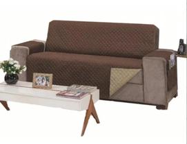 Protetor De Sofá 3 Lugares Impermeável Dupla Face