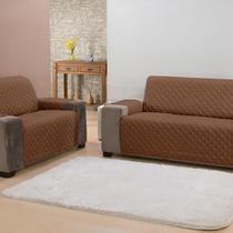 Protetor de Sofá Classic 2 e 3 Lugares Padrão Tabaco