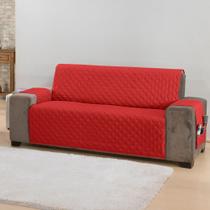 Protetor de Sofá Classic 2 Lugares Vermelho Luxo Exclusivo Protetor de Sofá Classic 2 Lugares Vermelho Luxo Exclusivo