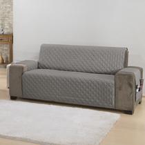 Protetor de Sofá Classic Padrão - Face única 3 Lugares Padrão Cinza