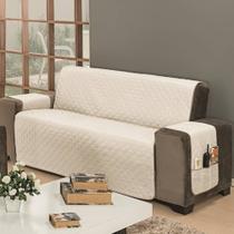 Protetor De Sofá Dupla Face Impermeável Mr 2 E 3 Lugares King - Cáqui/Palha Protetor De Sofá Dupla Face Impermeável Mr 2 E 3 Lugares King - Cáqui/Palha