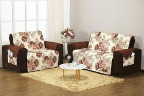 Protetor de Sofá Estampado 03 e 02 Lugares - Enxovais Aquarela LTDA Protetor de Sofá Estampado 03 e 02 Lugares - Enxovais Aquarela LTDA