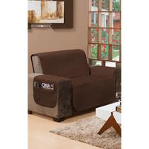 Protetor de Sofá Housen Impermeável 2 Lugares Tabaco