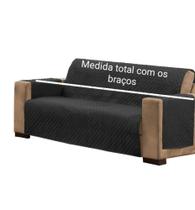 Protetor de sofá impermeável 1.80m(medindo com os braços)preto