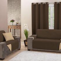 Protetor de Sofá Impermeável 2 e 3 Lugares Padrão