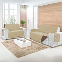 Protetor De Sofá Impermeável Jogo 2e3 Lugares Capa Protetora