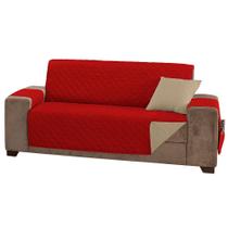 Protetor de Sofá Manu 4 Lugares King Dupla Face Com Bolsos