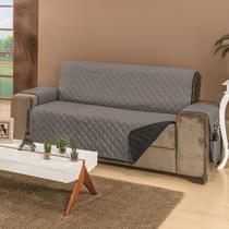 Protetor de Sofá Manu KING 4 Lugares King Cinza/Preto (2,40 mts Assento) Protetor de Sofá Manu KING 4 Lugares King Cinza/Preto (2,40 mts Assento)