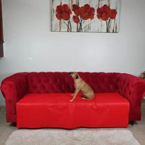 Protetor De Sofá Pet 100% Impermeável Vermelho 90Cm X 140Cm