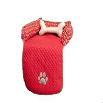 Protetor de Sofá Pet Meg Impermeavel Pequeno Vermelho - ComfortPet