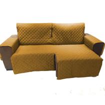 Protetor de sofa retratil 1,50 2 modulos de 0,75 cm cada + os braços forrado e com fixadorpara prender no encosto