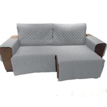 Protetor de sofa retratil 1,50 2 modulos de 0,75 cm cada + os braços forrado e com fixadorpara prender no encosto