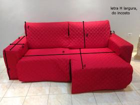 Protetor de sofá retrátil assento 1,80 2 módulos braço coberto total 2,30