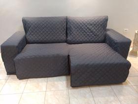 Protetor de sofá retrátil assento 1,80 2 módulos braço coberto total 2,30