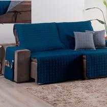 Protetor De Sofá Retrátil Com Amarril e Com Capas Almofada Tecido 400 Fios 2,40m