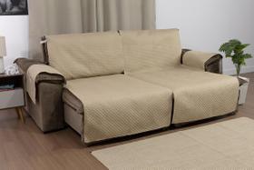 Protetor de sofá retratil dois lugares impermeável