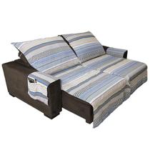 Protetor De Sofa Retratil Estampado De Listras 1,80 X 2,40M Protetor De Sofa Retratil Estampado De Listras 1,80 X 2,40M