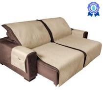 Protetor De Sofá Retrátil Modelo Impermeável 1,80M Caqui Protetor De Sofá Retrátil Modelo Impermeável 1,80M Caqui