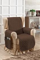 Protetor De Sofá Rita Dois Lugares Liso Avulso