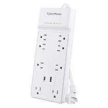 Protetor de Surto CyberPower P806UC15 8 Tomadas 2 USB 1,8 m Protetor de Surto CyberPower P806UC15 8 Tomadas 2 USB 1,8 m