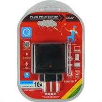 Protetor De Surto Plug 2P+T 10A Qualitronix Preto Qpp03P Protetor De Surto Plug 2P+T 10A Qualitronix Preto Qpp03P
