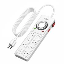 Protetor de Surtos BN-LINK 8 Tomadas com Timer Mecânico - Branco